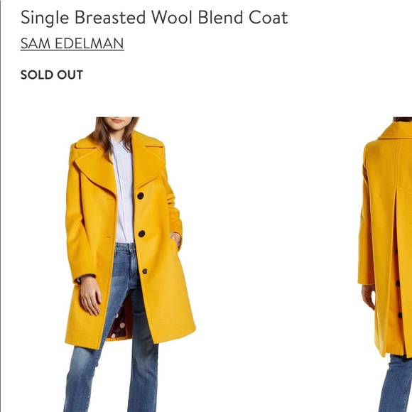 ❤️❤️NWT Mustard/Yellow Sam Edelman pea Coat sz 2/4